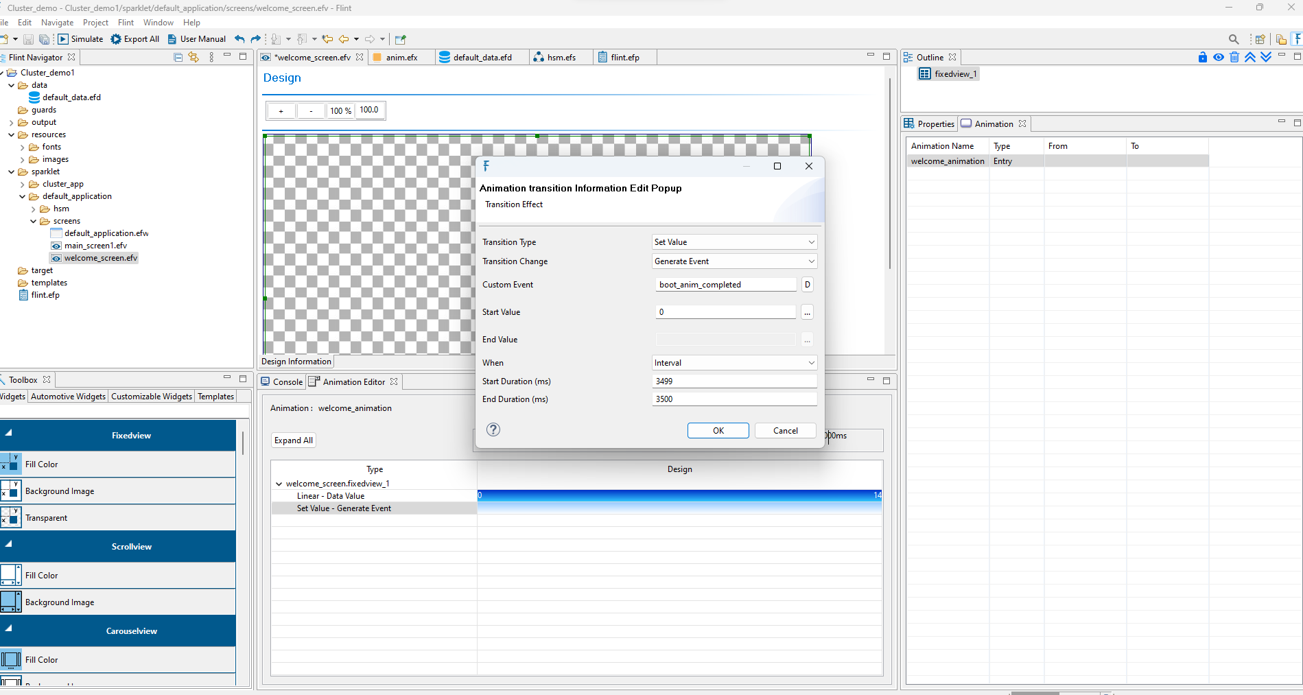 Generate event transition :width: 100%
