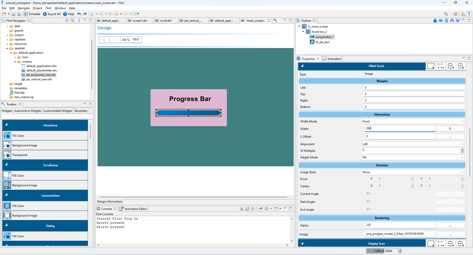 Filled Track Layer Properties :width: 100%