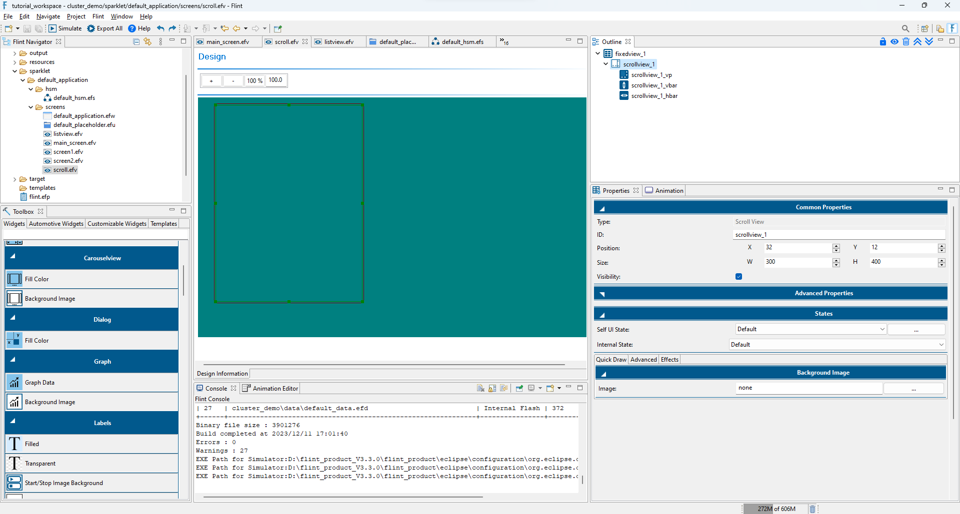 Scrollview Widget - Transparent :width: 100%